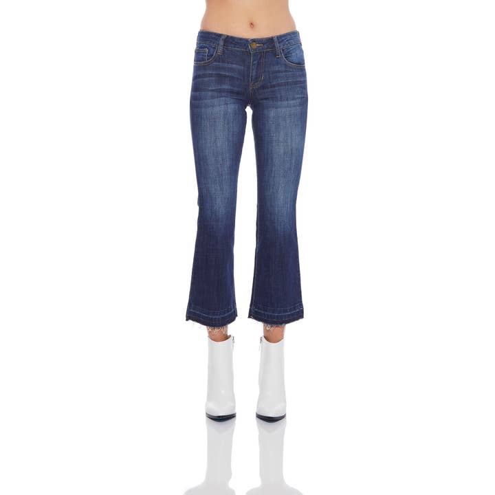 Blair Crop Kick Flare Jeans for wholesale by Ashley Mason
