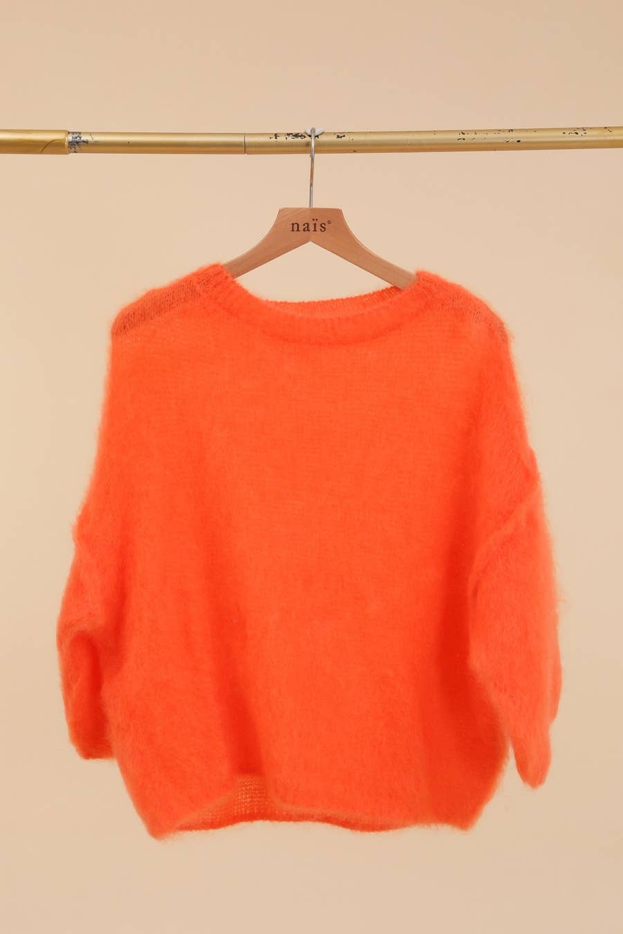 NAÏS PARIS - Vendita all'ingrosso Maglione tricot - Donna - Maglione a maniche corte e collo rotondo in 80% kid mohair6