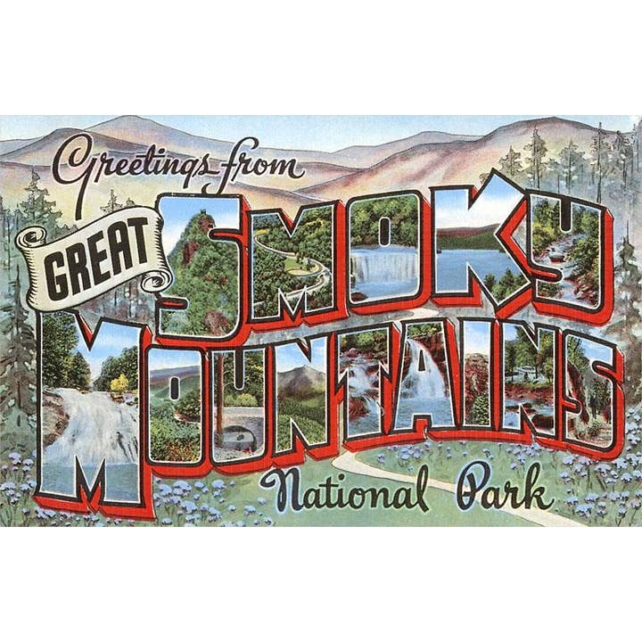 Postal NC-59 Saudações das Montanhas Fumegantes por atacado de Found Image Press