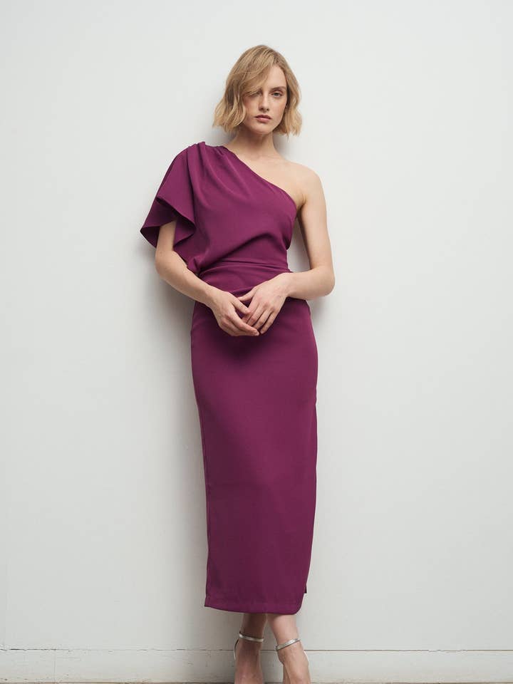 Marcela Plum Kleid · L'Avenue · für den Großhandel von Bruna