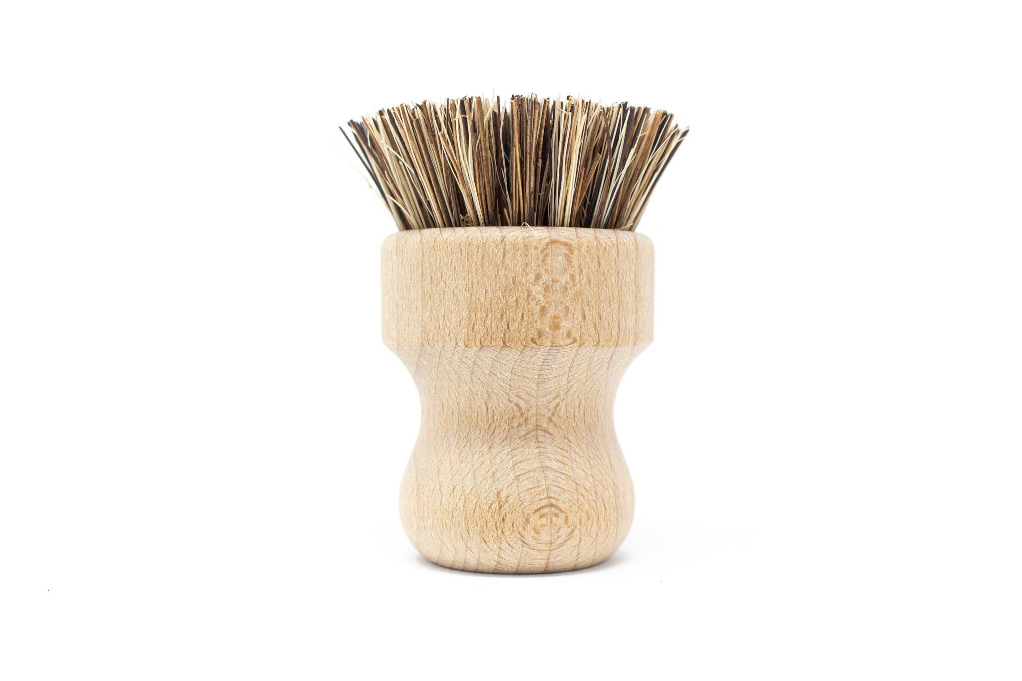 The Waste Less Shop – wholesale Cleaning brush – Beechwood Plastic-Free Pot Scrubber Brush – Hard Coconut1