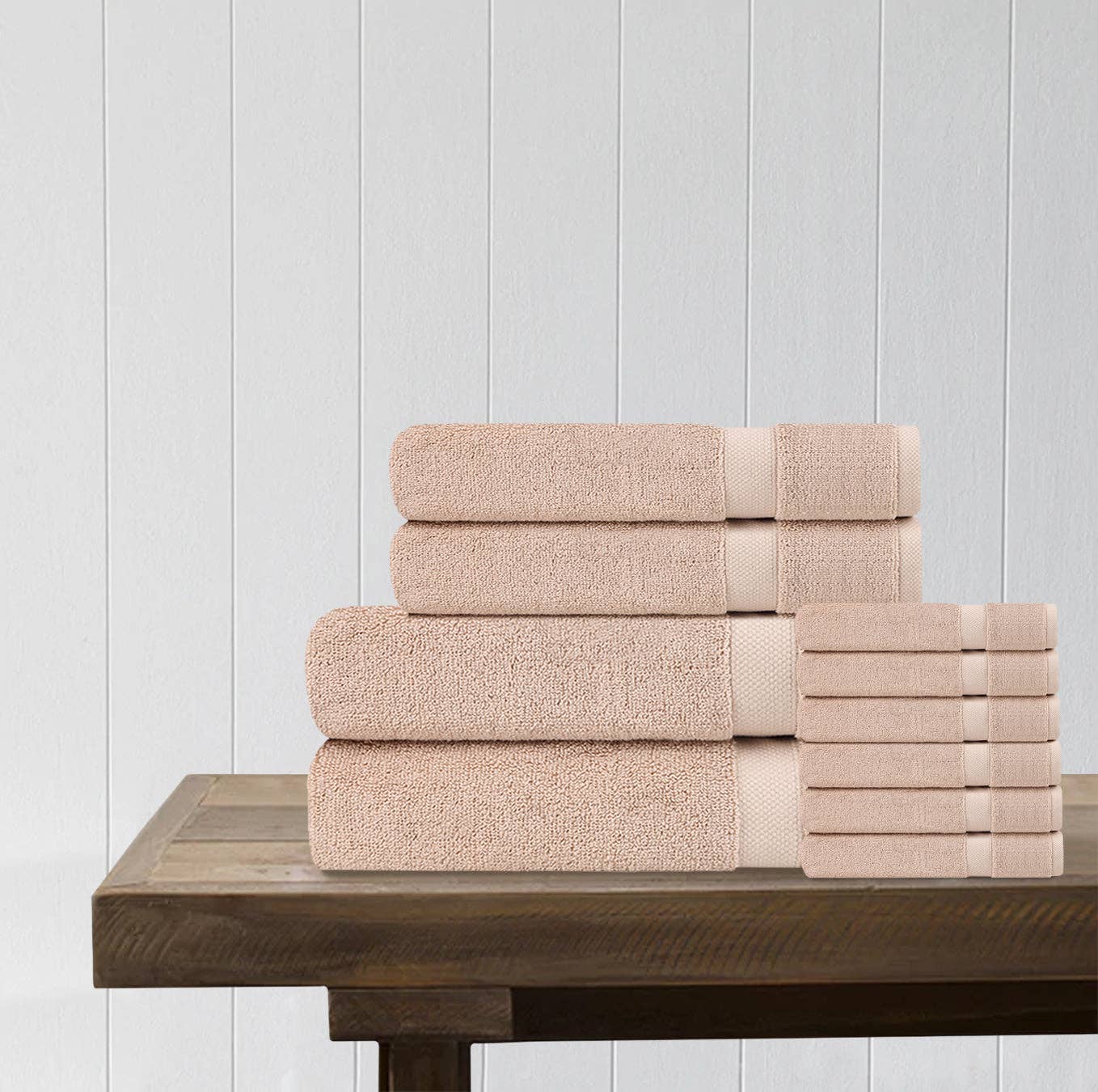 Delara - Wholesale Towel Set - 100% Organic Cotton Quick Dry Starter Bath Set17