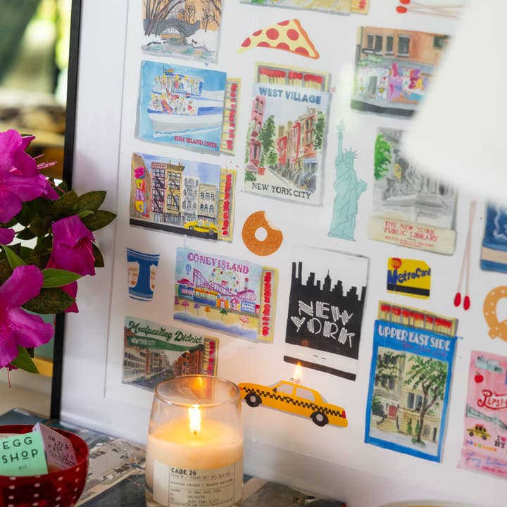 Furbish Studio – Großhandel Kunstdruck – NYC Stadtbezirke Streichholzschachtel Kunst Druck2