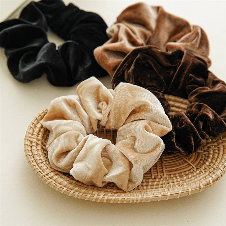 ACCITY - Wholesale Scrunchie - Women's - VELVET COLON HAIRBAND HAIR ACCESSORIES_CWAHA41657