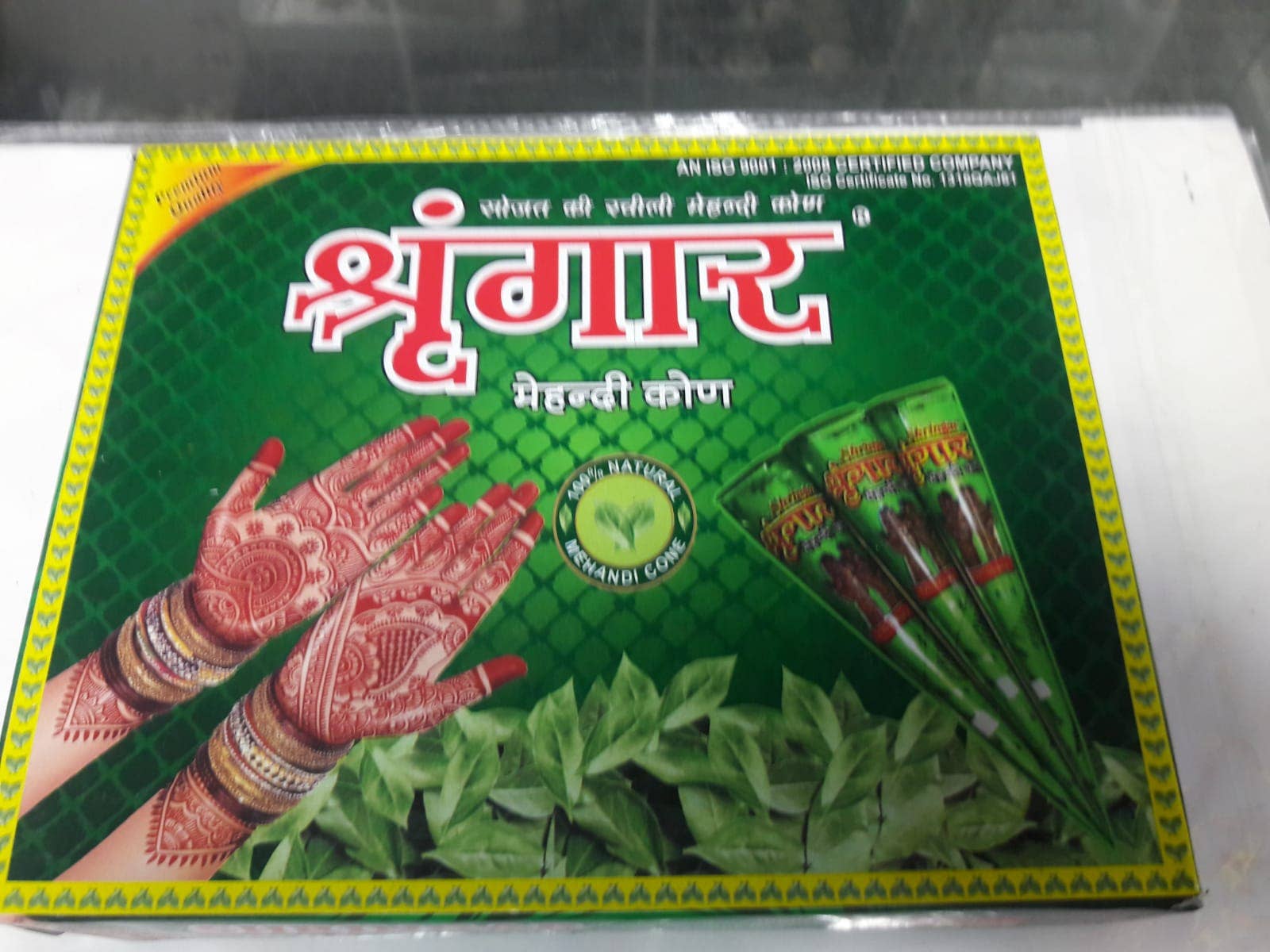 The Treasures of India - Wholesale Body Glitter/Shimmer - Natural Herbal Henna Cones (12 pcs in 1 box)1