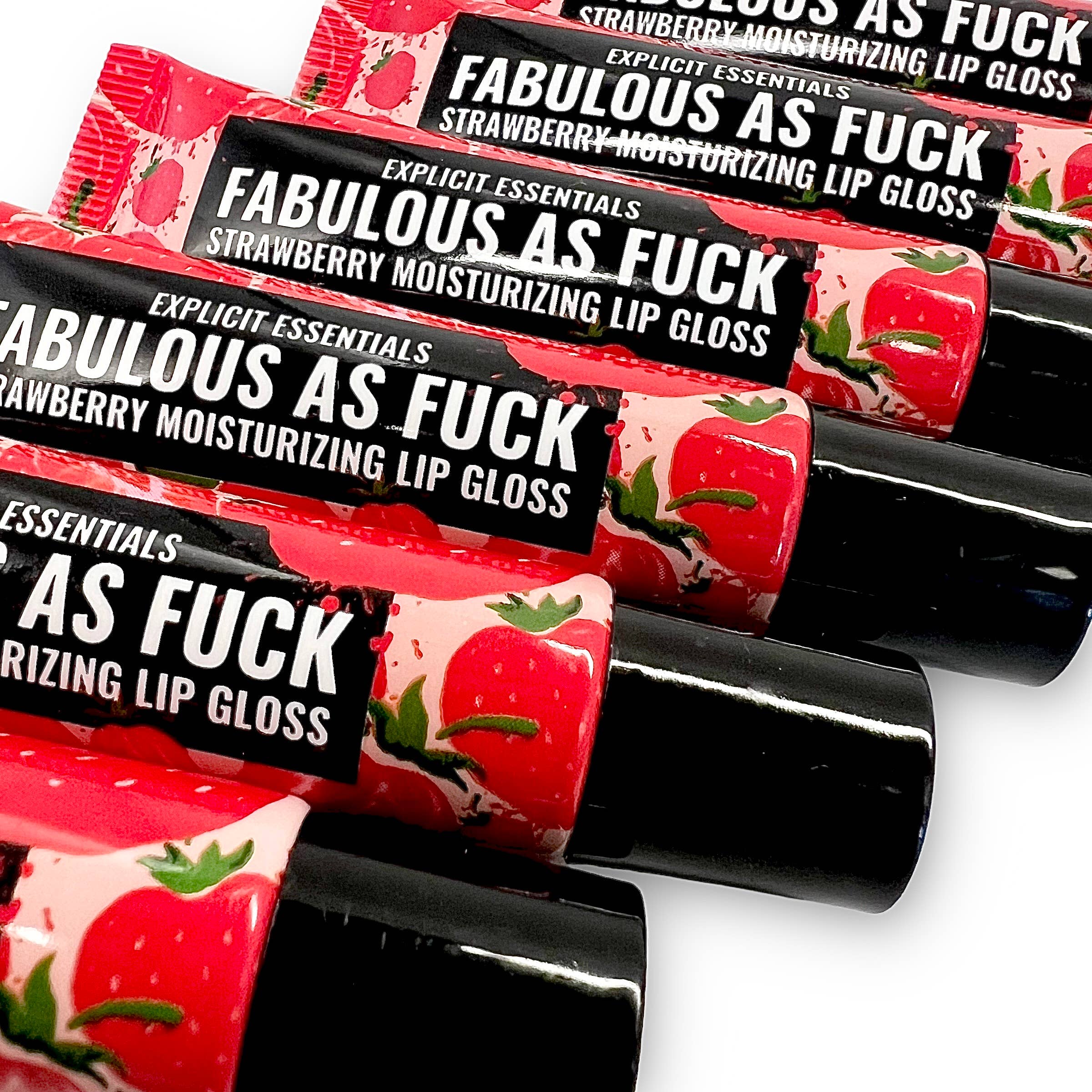 Explicit Essentials - Wholesale Lip Gloss - Fabulous As F@ck Strawberry Lip Gloss3