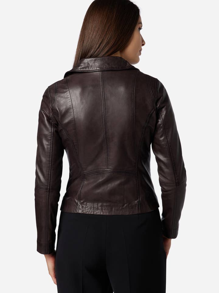 Ricano – Großhandel Lederjacke – Damen – Damen Lederjacke Sally-Premium Lamm Leder