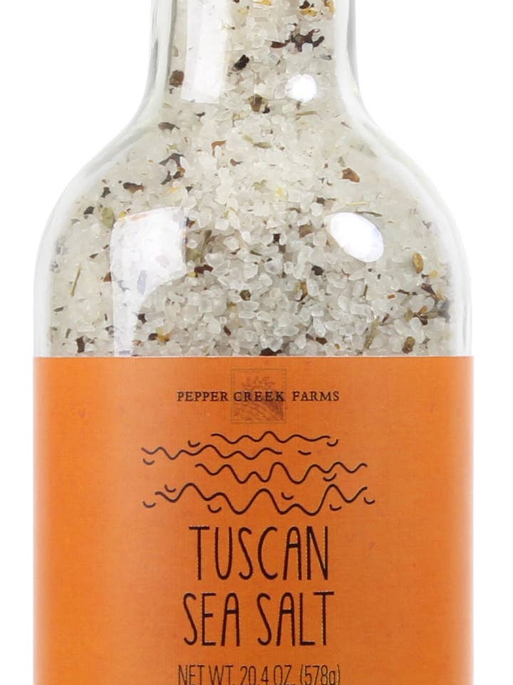 Tuscan Sea Salt Stout Jar 20.4 Oz. for wholesale by Pepper Creek Farms