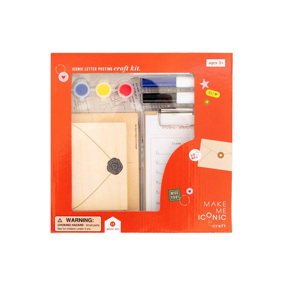 Make Me Iconic - Vente Kit de bricolage – enfant - JOUET EN BOIS - KIT DE CRÉATION DE LETTRES POUR BOÎTE AUX LETTRES