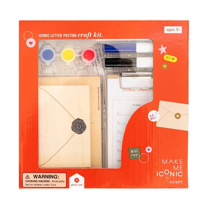 Make Me Iconic - Vente Kit de bricolage – enfant - JOUET EN BOIS - KIT DE CRÉATION DE LETTRES POUR BOÎTE AUX LETTRES0