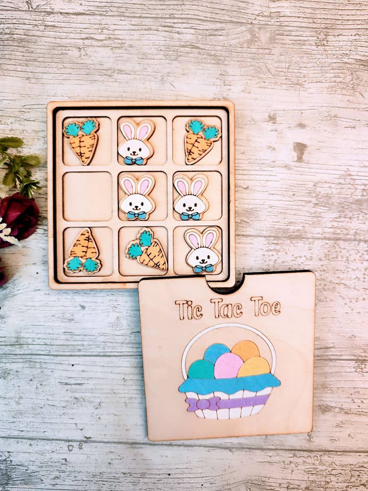 Jogo da Velha de Páscoa com Tampa de Caixa por atacado de Laser by D.A.M.