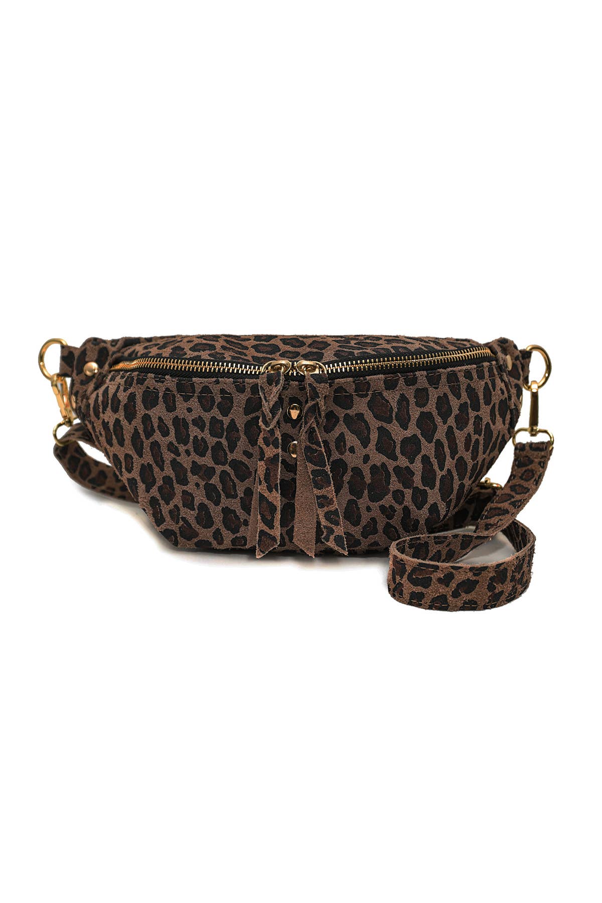 Cherry Paris – wholesale Midjeväska - Dam – NELLY LEOPARD midjeväska i leopardmönstrad mocka - 4061B11