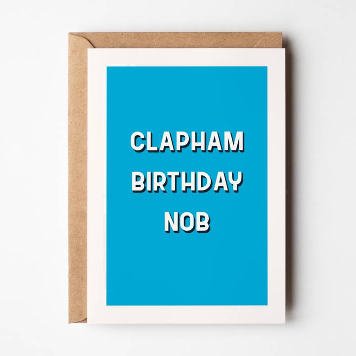 Birthday Nob - Your Town Customised Birthday Card for wholesale by Timmy Loves
