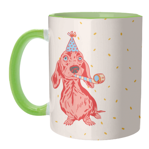 ART WOW – wholesale Kaffekoppar – Muggar 'Dachshund Party Dog - Go Shawty! '6