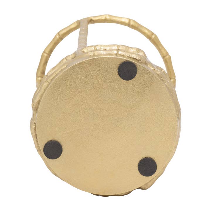 Sagebrook Home - Wholesale Candle Holder - Hurricane Candle Holder - Gold Metal Cylinder Modern, 9 in.10