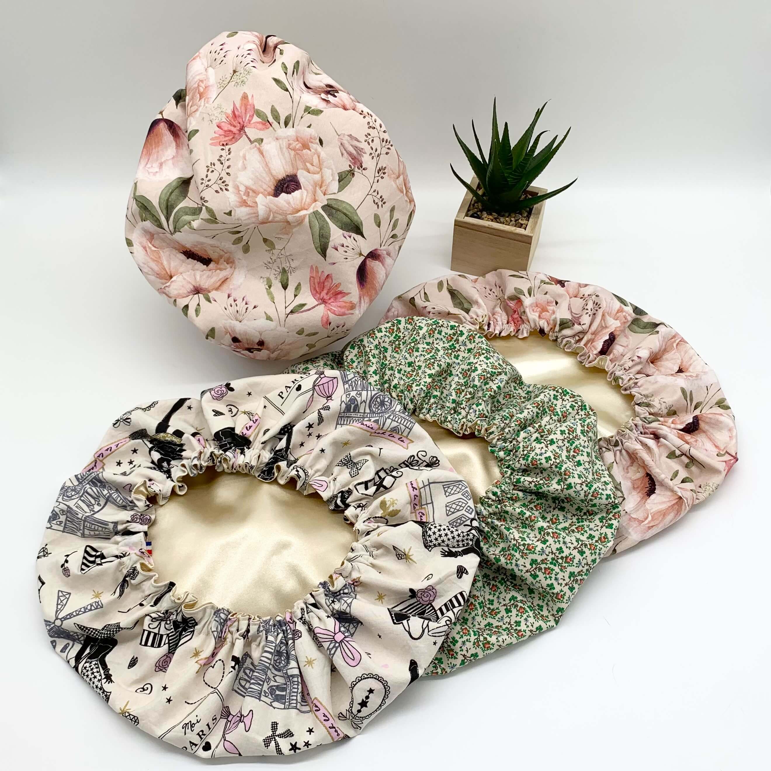 Les Ateliers d’Éliléa - Vente Base/primer de soins capillaires - Bonnet de soin capillaire en satin Adulte & Enfant0