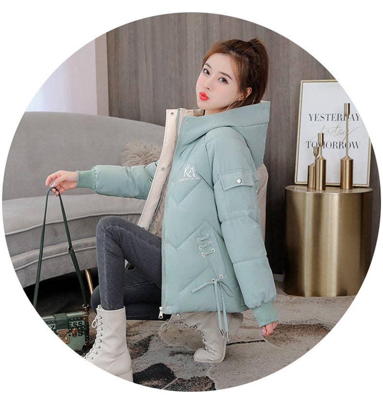 Marayn - Wholesale Puffer Jacket - Women's - Chic 2025 Winter Puffer Jacket Korean Style Warm Loose #234