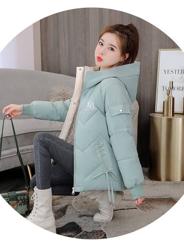 Marayn - Wholesale Puffer Jacket - Women's - Chic 2025 Winter Puffer Jacket Korean Style Warm Loose #234