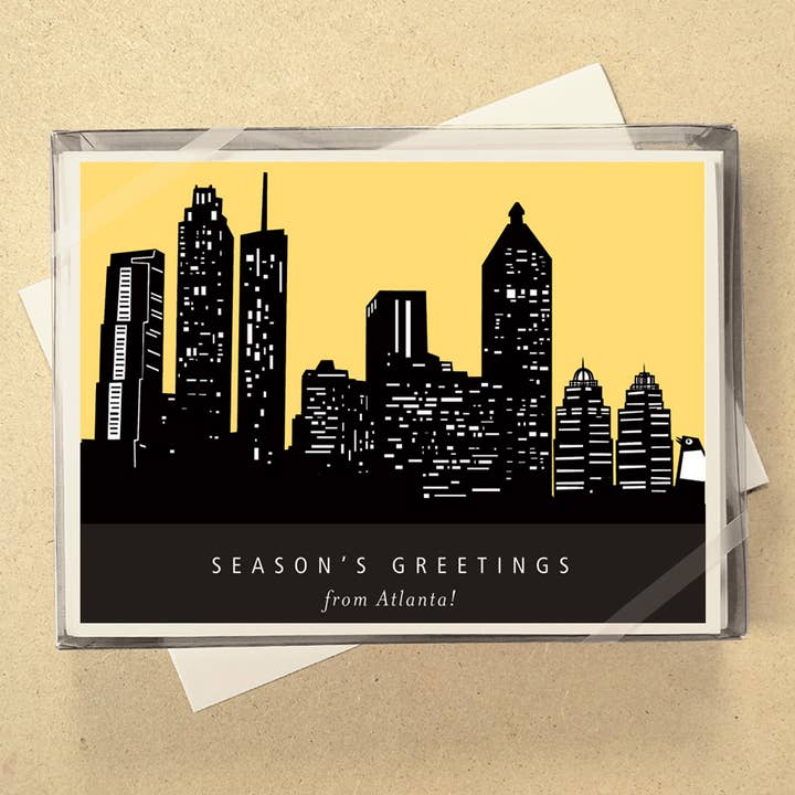 Pearl Cities Boxed Holiday Cards - see all 3 Cities! for wholesale by Allport Editions