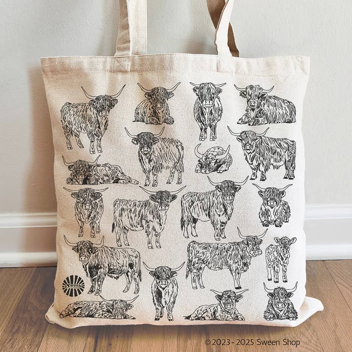 Highland Cow Tote Bag Cowgirl, Cottage Core, Farm Aesthetic and other Purchase Wholesale highland cow tote. Free Returns & Net 60 Terms on Faire trending on Faire.