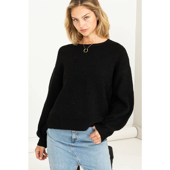 HYFVE - Wholesale Knit Sweater - Women's - DZ23F042-Crew Neck Sweater