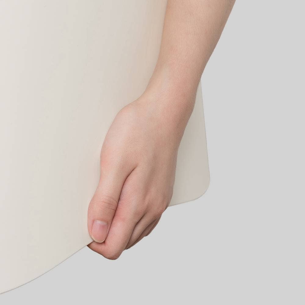 MichuPet - Vente Bac à litière – chat - MichuPet Bac à litière ouvert crème et blanc à bords hauts9