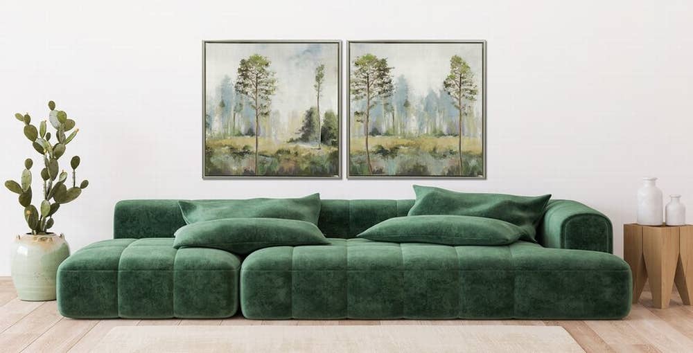 Streamline Art - Vente Décoration murale - Art mural sur toile "Tall Green Trees II"1