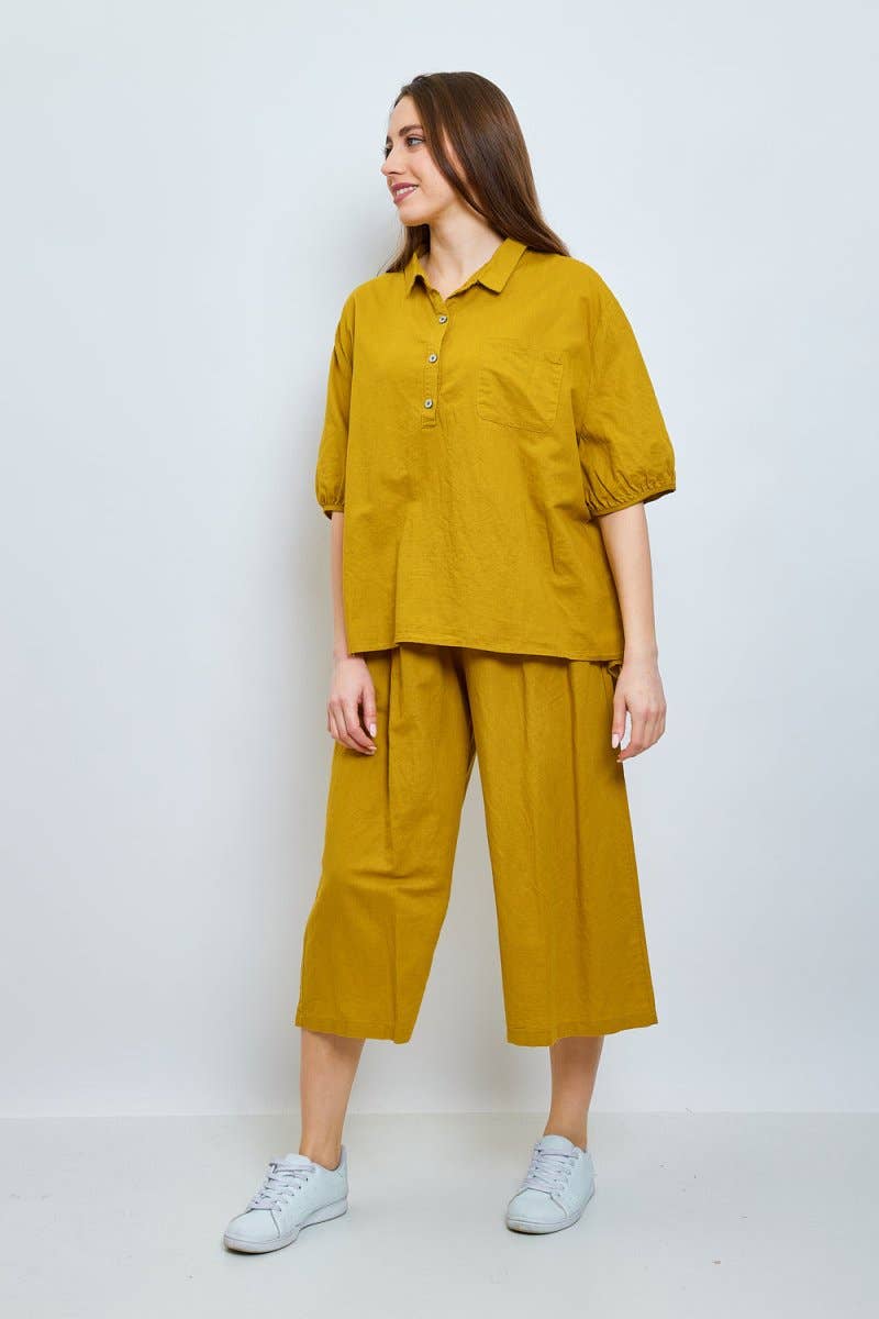 BELLA BLUE - Vente Chemise à col boutonné – femme - Top - D579-H037