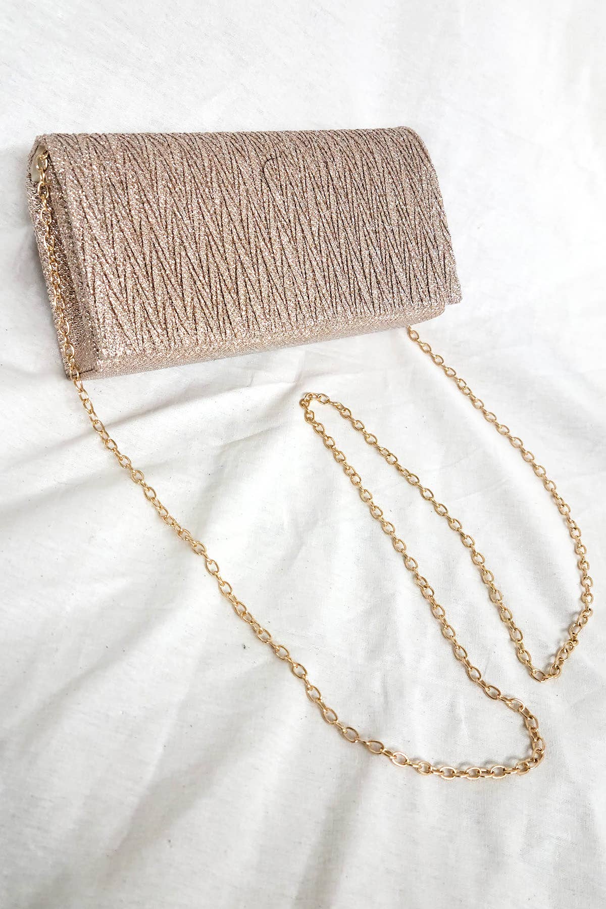 Chicas - Wholesale Clutch Bag - Women's - Sparkling evening bag with adjustable chain FB72684