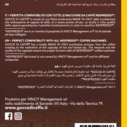 Vincit Management Srl - Wholesale Instant Coffee/Espresso - Gocce di Caffè ORZO soluble drink in compostable capsules4