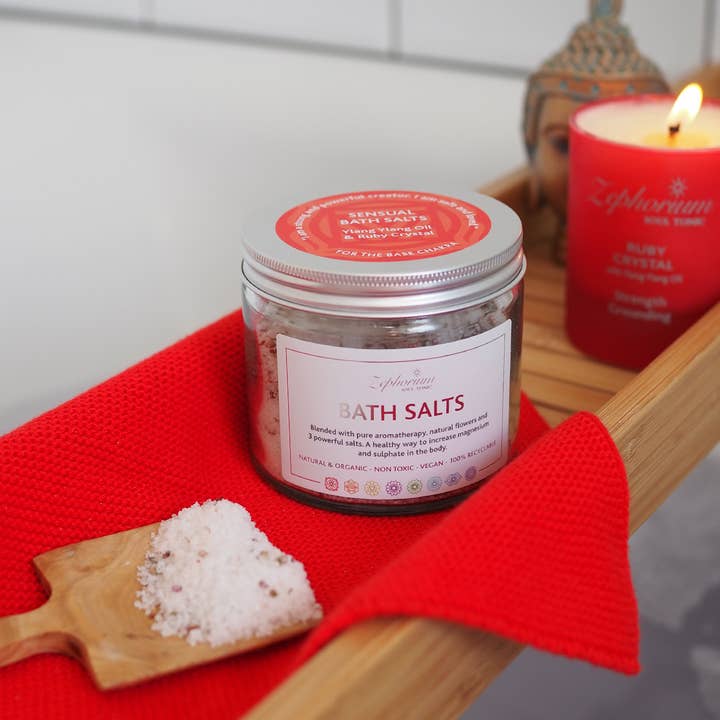 Zephorium Soul Tonic - Venta al por mayor Sales de baño - Sales de baño de aromaterapia sensual con aceite de ylang ylang
