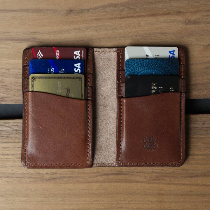 Bellevue Bifold Wallet - Walnut for wholesale by Coal Creek Leather