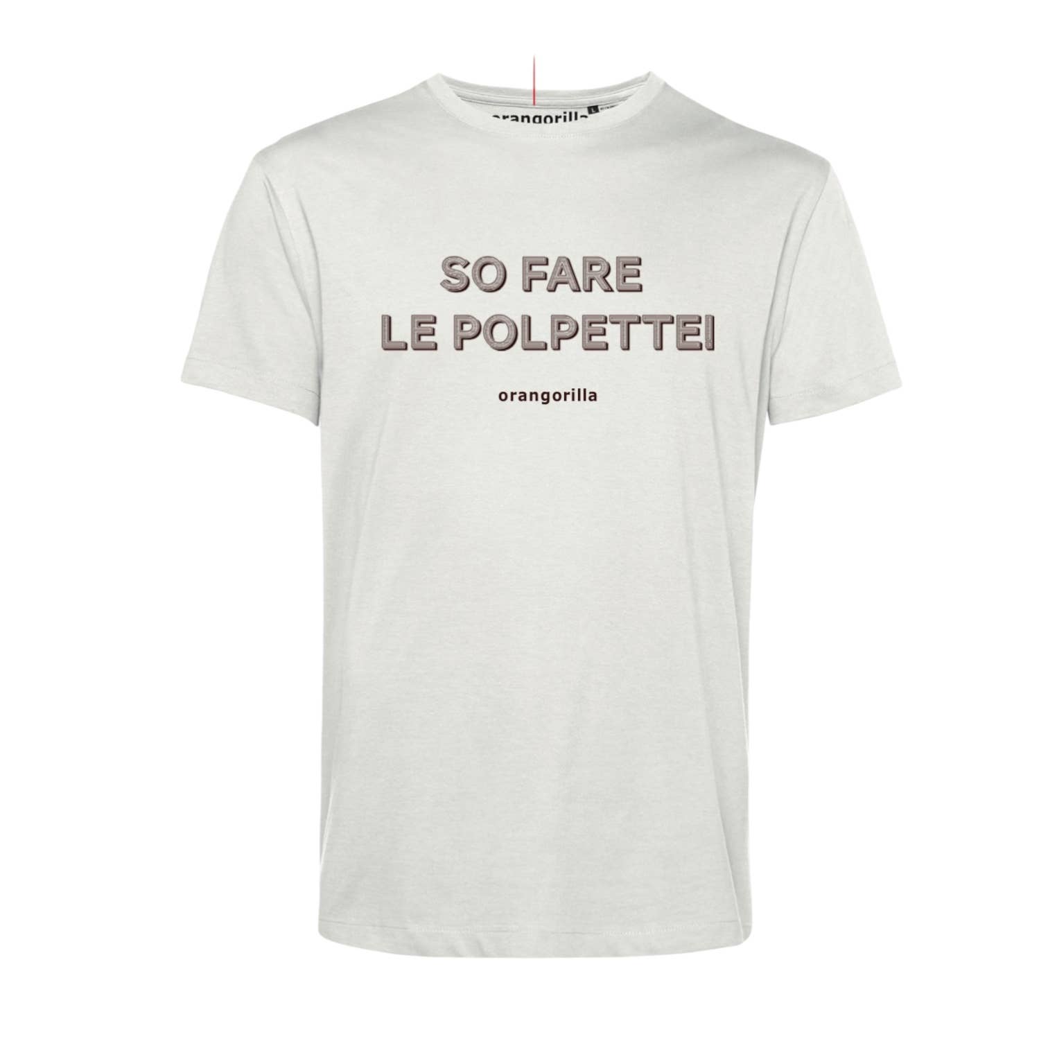 Orangorilla – T-shirt estampada - Unissexo por atacado – T-SHIRT EU SÓ SEI FAZER ALMÔNDEGAS0