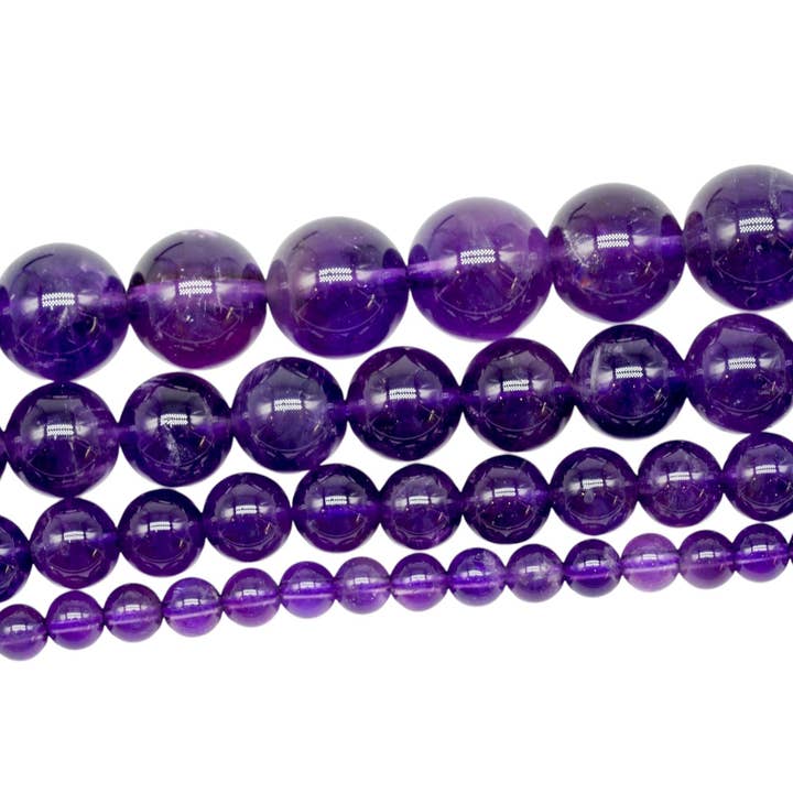 Amethyst Pearl Thread AA for wholesale by Foliesbijoux