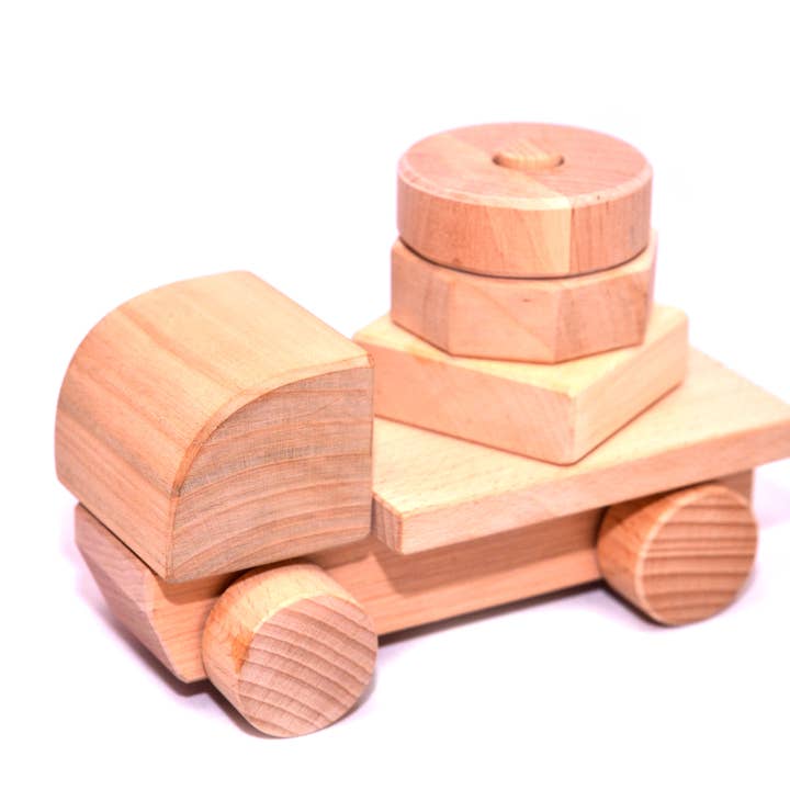 Jogo de classificador de camiões em madeira por atacado de Lis Toys