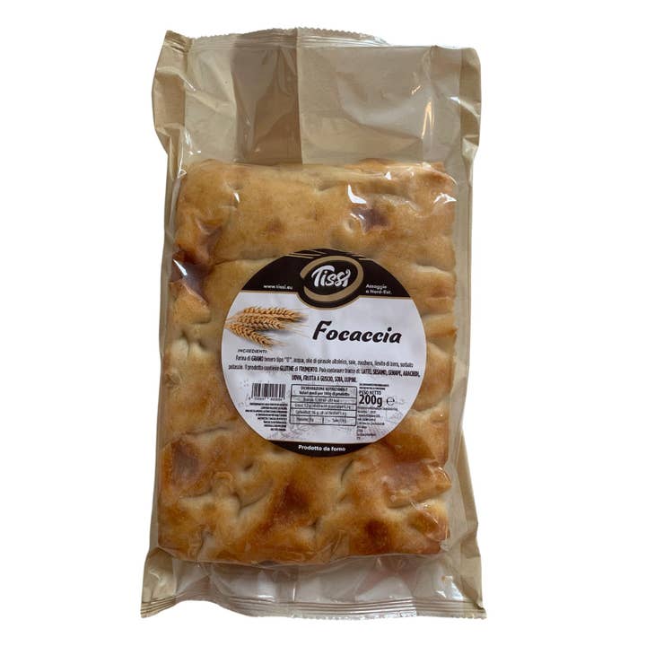 Tissi Salted Focaccia Bread - 200 g for wholesale by CENTRO DOLCE FRIULI
