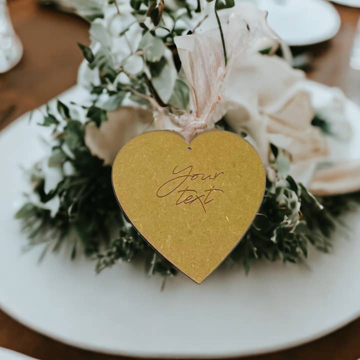 MB Cordas – Großhandel Verzierung – Herzförmige Verzierung, Hochzeitsbevorzugungsanhänger, Gastg3