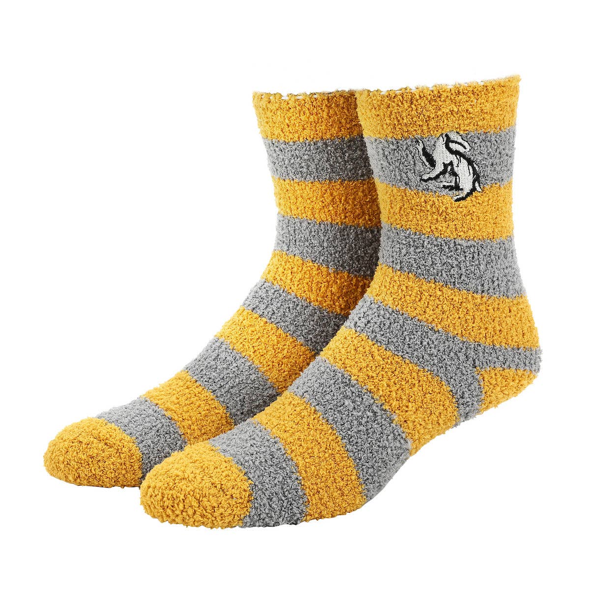 Bioworld Merchandising - Wholesale Socks - Unisex - Harry Potter Hufflepuff Badger Adult Chenille Crew Socks0