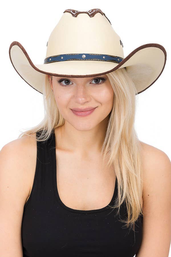 Cap Zone - Wholesale Cowboy Hat - Women's - Embroidered Vaquero Western Cowboy Hat16