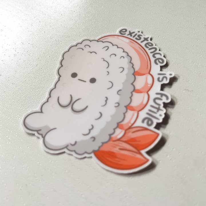 Sarah May Arts - Wholesale Sticker - Existential Sushi Vinyl Waterproof Die Cut Sticker4