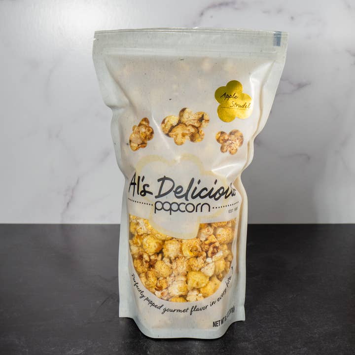 Apple Strudel - 8.5oz for wholesale by Al's Delicious Popcorn
