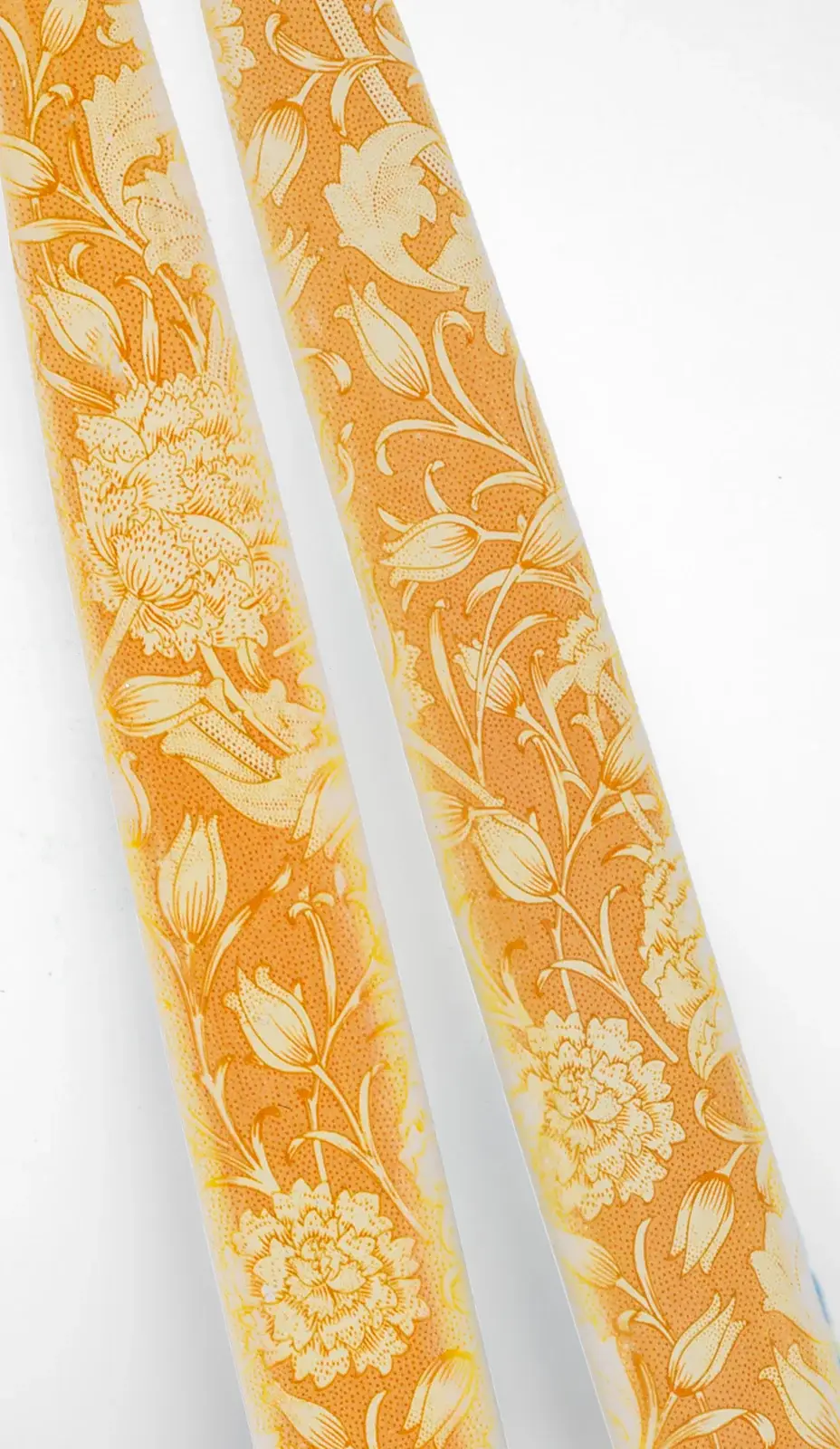 Flatyz EU - Wholesale Tapered Candle/Candlestick - Taper Candles - Wild Tulip, William Morris - Set of  2 Taper1