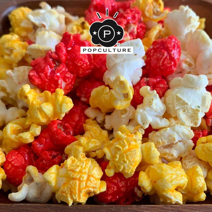 Kingdom - Cinnamon, Cheddar & Aged White Cheddar for wholesale by Popculture Gourmet Popcorn