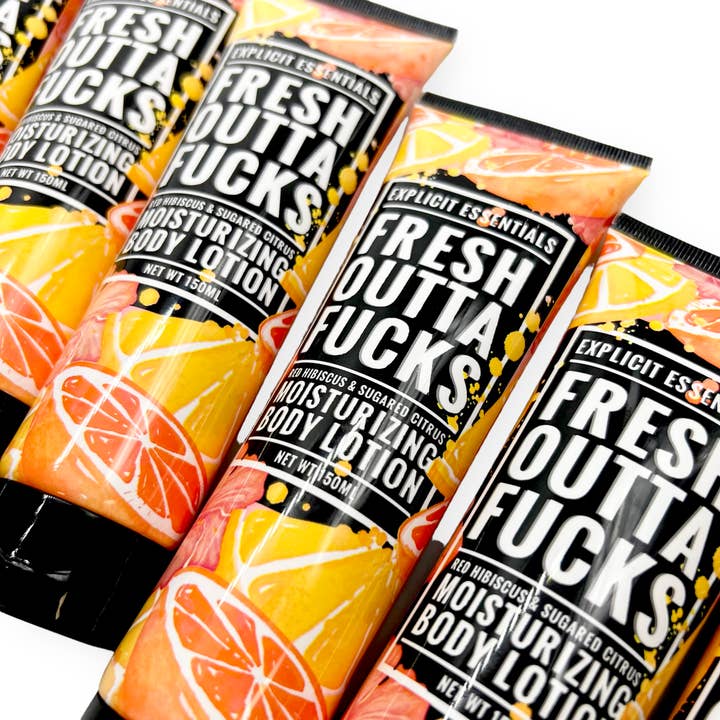 Explicit Essentials - Wholesale Hand & Body Lotion - Fresh Outta Fucks Body Lotion4