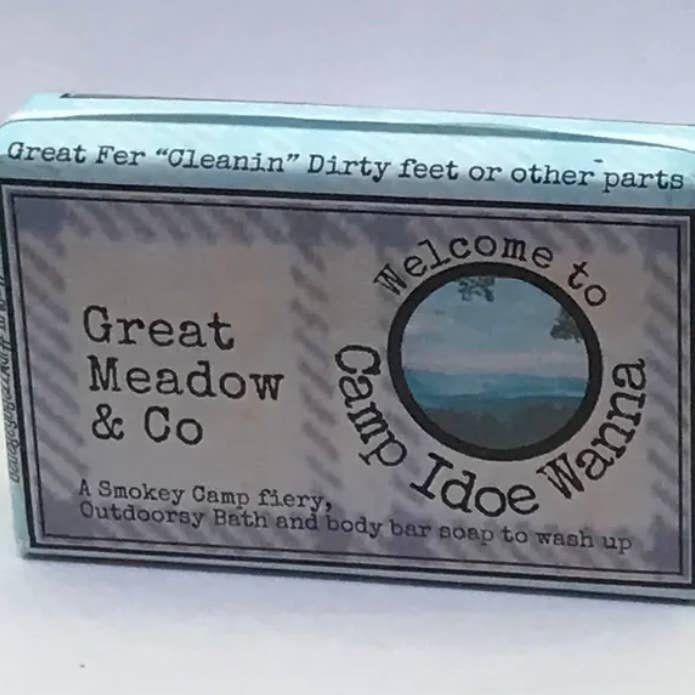 Camp Idoewanna Rustic Bath & Shower Bar for wholesale by Great Meadow & Co