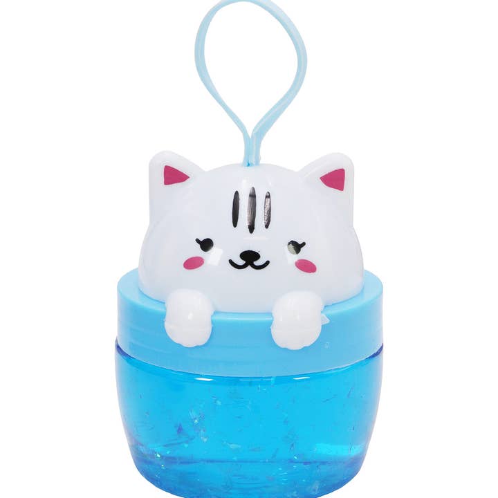 ASSORTED Kitty Cat Ombre Shaded Glitter Shimmer Gel Slime Jar for wholesale on Faire12