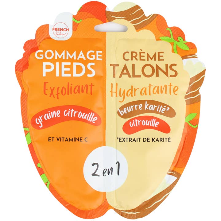 FRENCH TENDANCE - Wholesale Body Scrub/Exfoliant - Duo Scrub / Moisturizing Foot Cream - Pumpkin Seeds