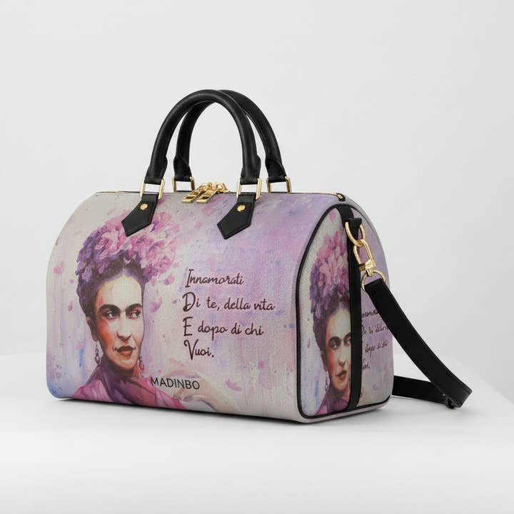 BAULETTO MADINBO - LAVET I ITALIEN - MED FRIDA INNAMORATI PRINT for engroshandel hos MADINBO