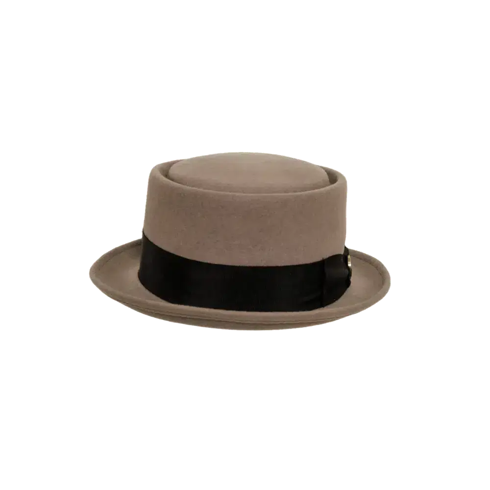 American Hat Makers - Vendita all'ingrosso Fedora - Unisex - Cappello Pork Pie in Feltro di Lana Schiacciabile - Stile Chi-Town7