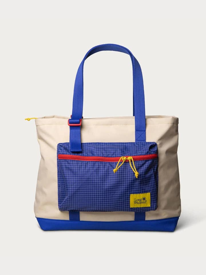 BEACON TOTE CREME MULTI for wholesale by Beaten Path Co